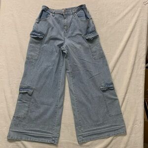 Madden Girl Flare Denim large 32x31 jeans gems pockets